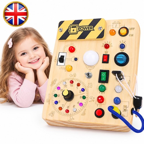 Montessori busy board led - montessori, w/