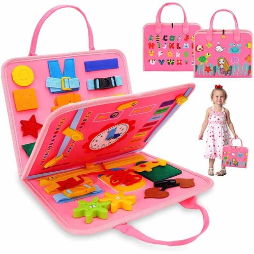 Kid educational busy board - board, for