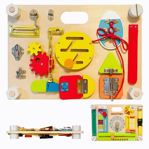 Large double sided wooden busy - double,