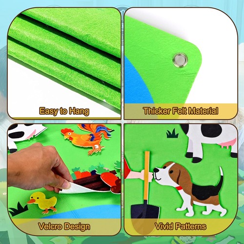 Felt busy board montessori toy - montessori,