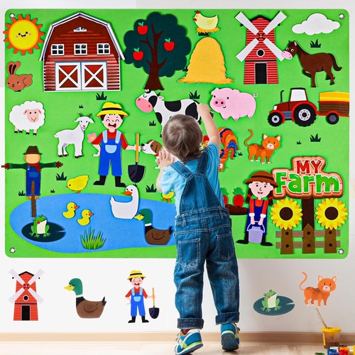Felt busy board montessori toy - montessori,