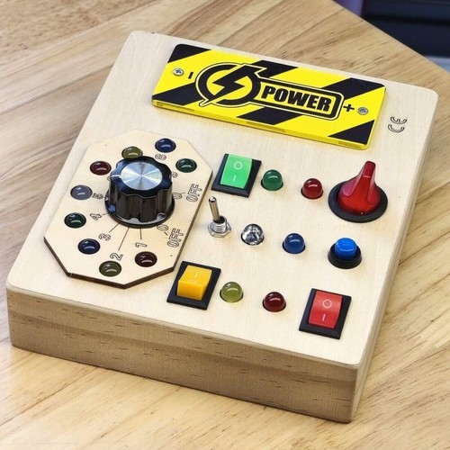 Wooden light busy board - wooden,