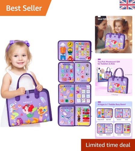 Purple mermaid montessori busy - purple,