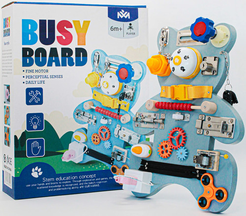 Montessori busy board bear - busy,