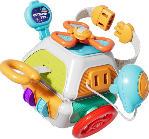 Montessori busy board cube - cube, –
